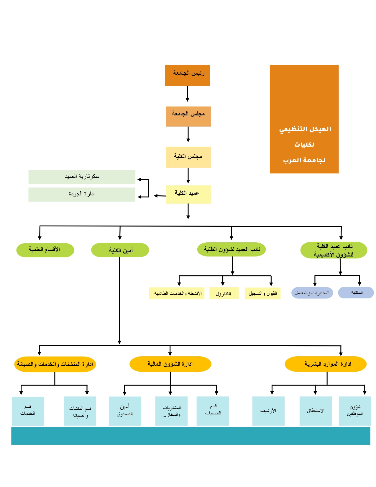 الهيكل التنظيمي